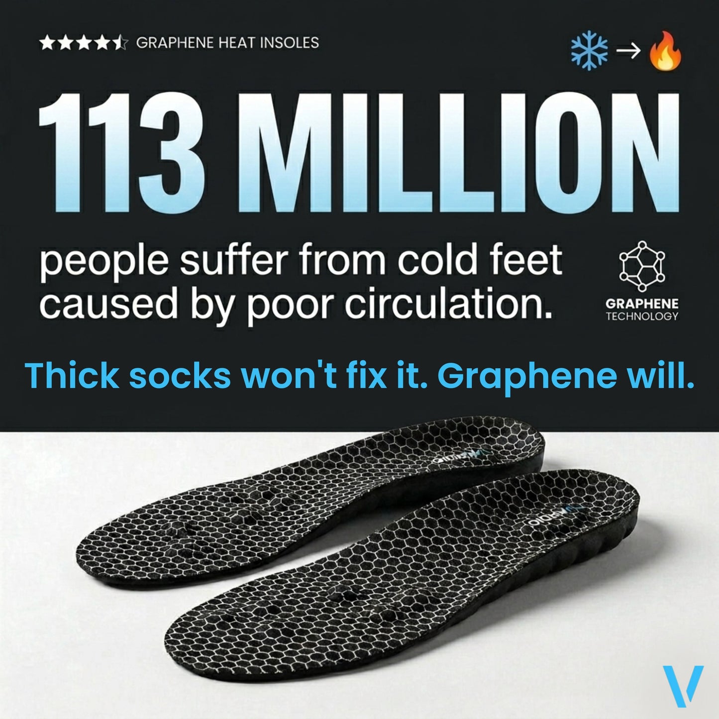 Graphene Heat Insoles